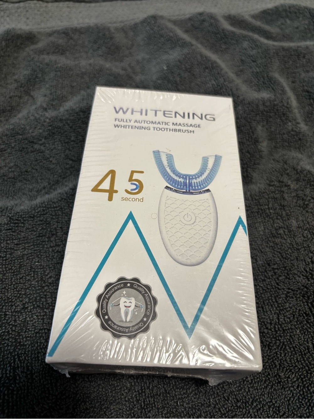 Whitening Fully Automatic Massage Toothbrush - White/Blue